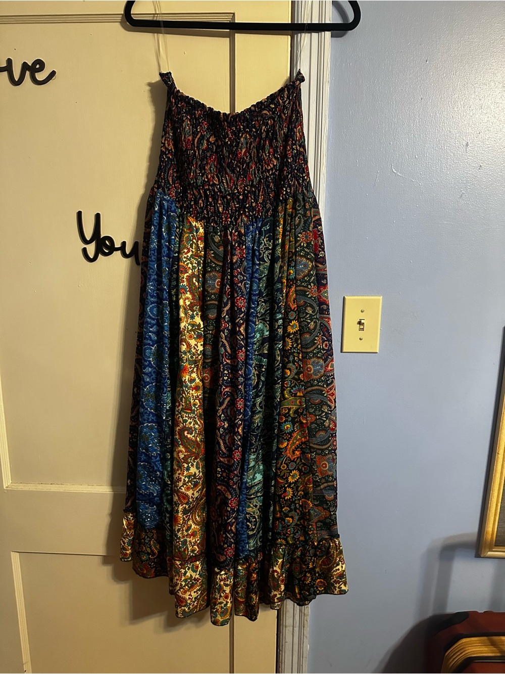 Bohemian Multi-Color Paisley Maxi dress